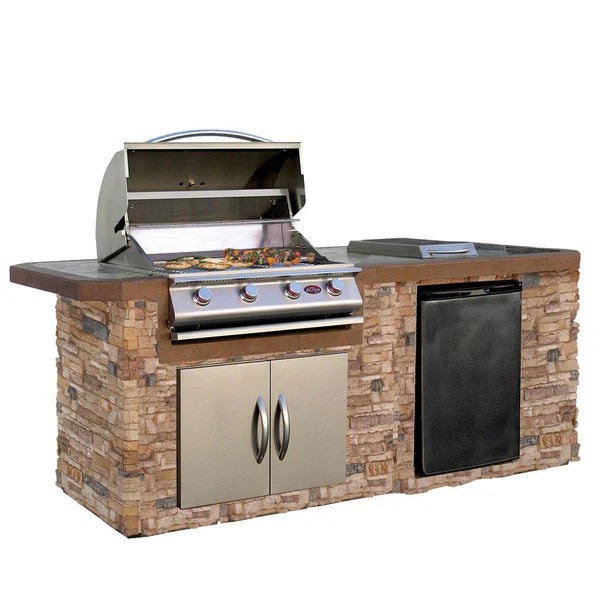 Cal Flame Baja Q Grill Island with sleek countertops and built-in grill