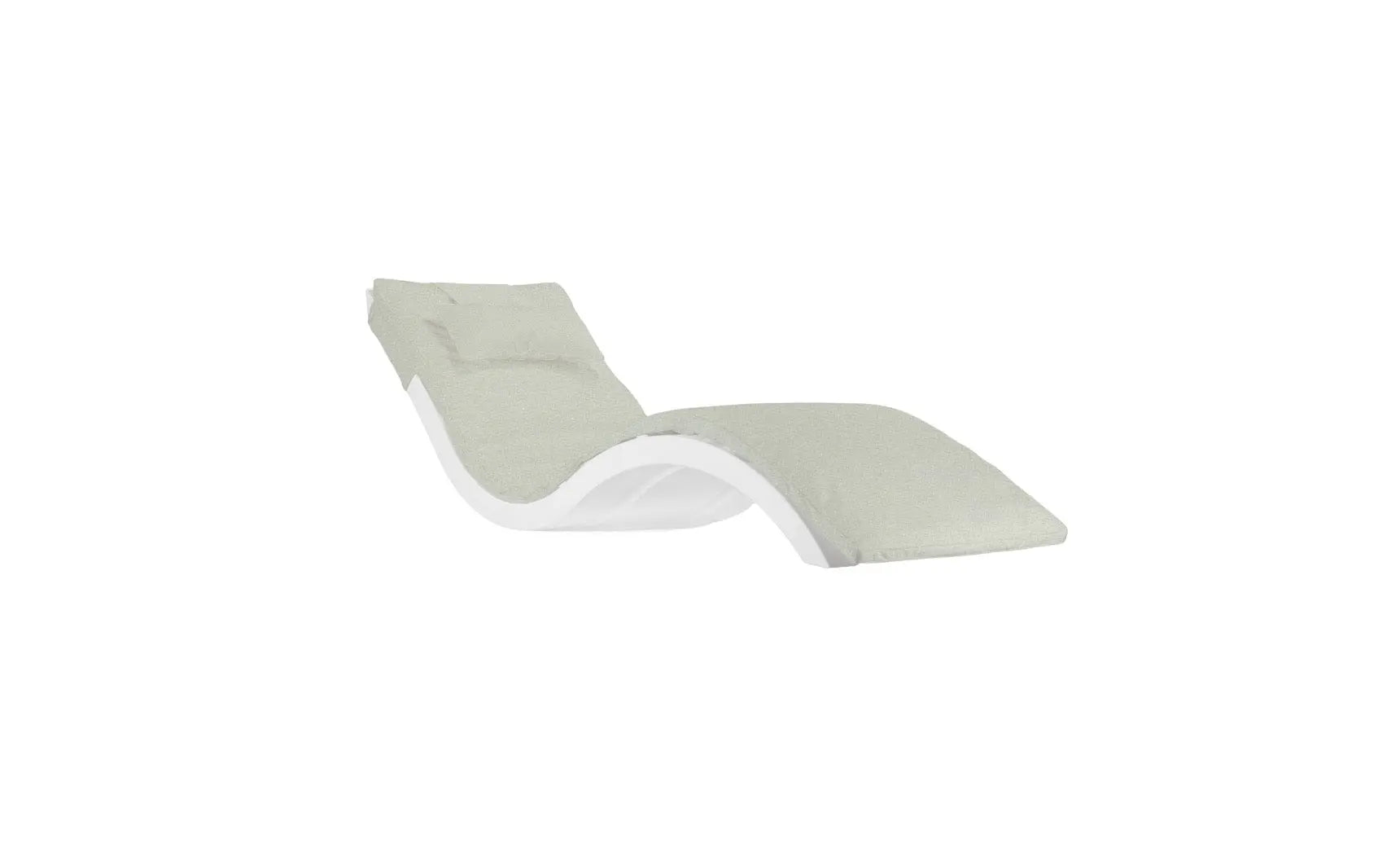 Signature chaise lounge cushion featuring soft, plush fabric in a modern design.
