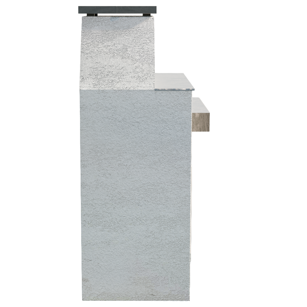 Cal Flame - Ladero Modern Outdoor Gas Fireplace with Mantel | Model: FRP905-1 | AQVINA World - Aqvina LLC