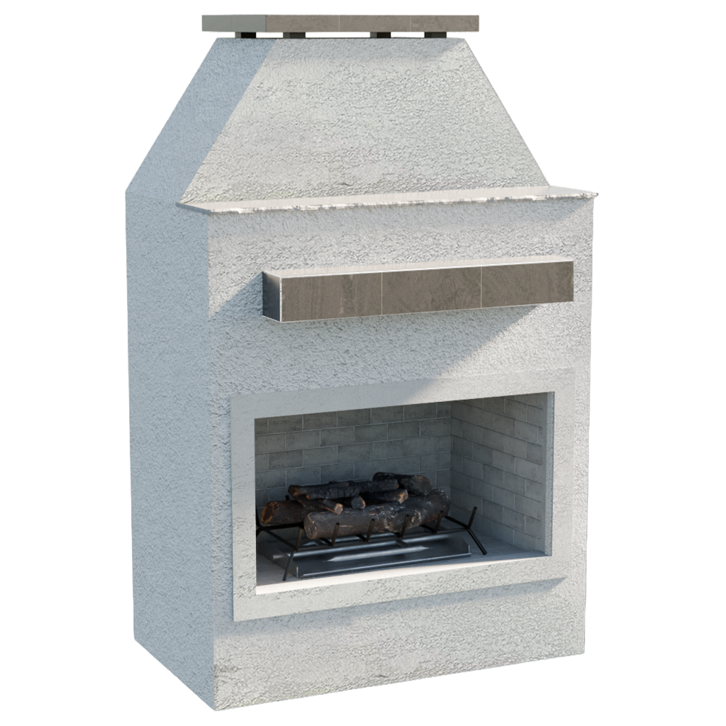 Cal Flame - Ladero Modern Outdoor Gas Fireplace with Mantel | Model: FRP905-1 | AQVINA World - Aqvina LLC