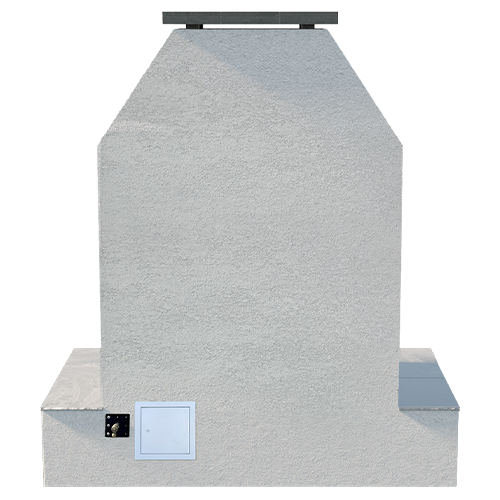 Cal Flame - Key West Modern Outdoor Gas Fireplace with Wrap-Around Mantel | Model: FRP905-3 | AQVINA World - Aqvina LLC