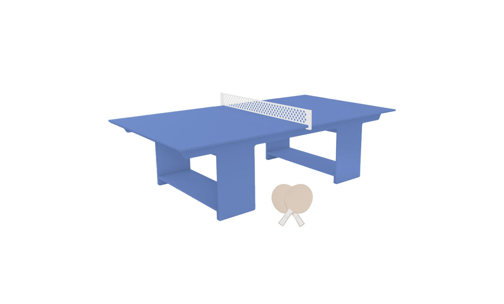 Table tennis set including racket, balls, and net stand in a travel case.