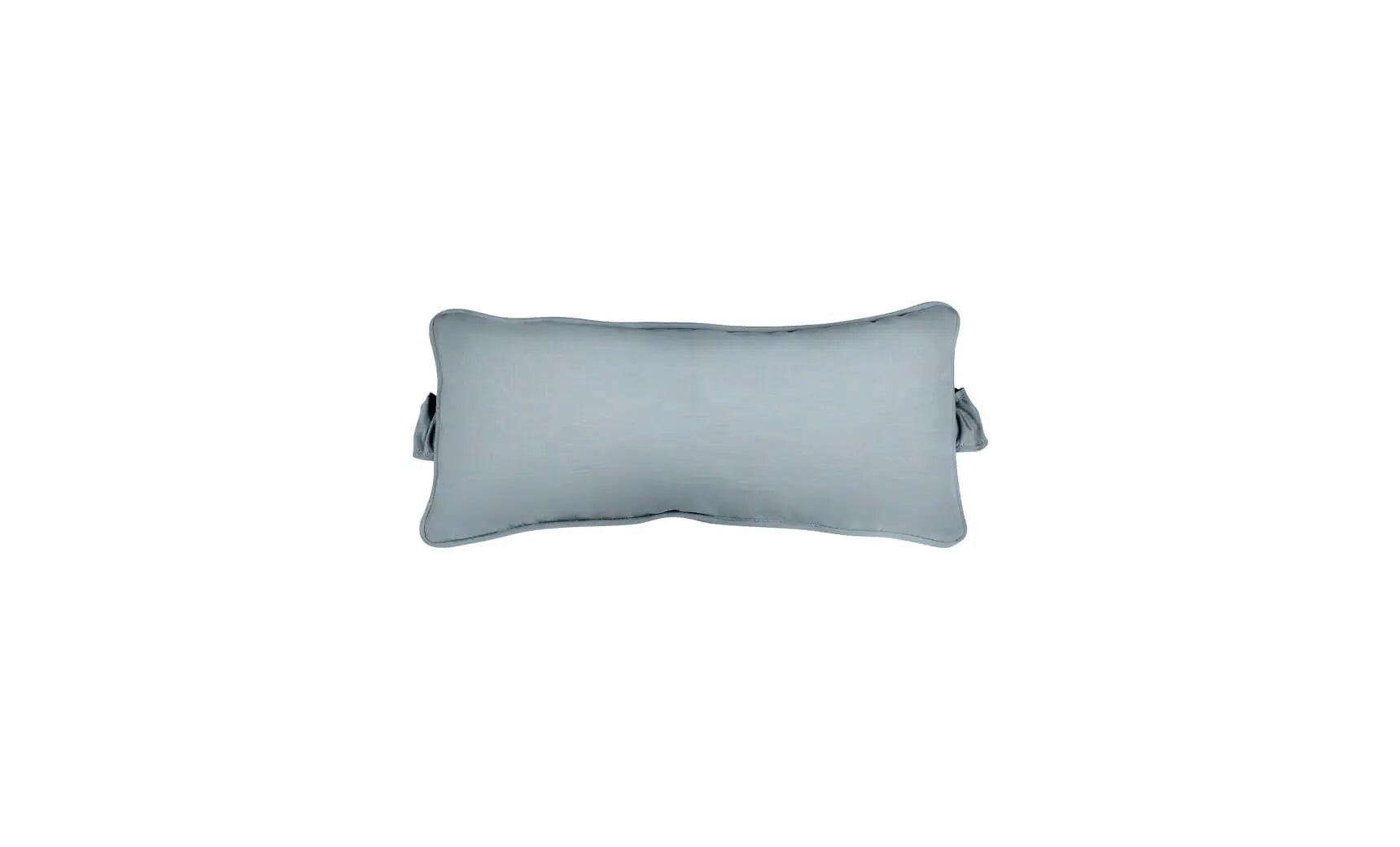 Signature headrest pillow with soft fabric cover and adjustable design for comfortable support during travel.