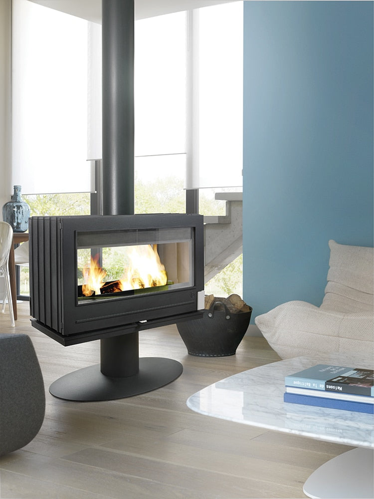 Invicta Nelson Linear See-Through Wood Stove 6129-44