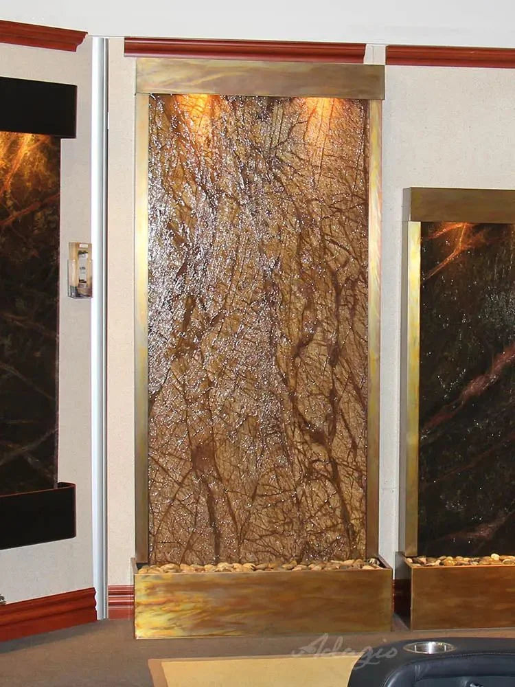 Decorative wall panel with a textured design in a room setting