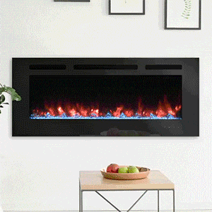 SimpliFire 48-in Allusion Wall Mount Electric Fireplace