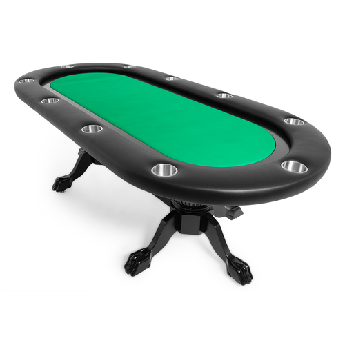 BBO Elite 94" Sunken Playing Surface 10 Person Poker Table Black With Dining Top 2BBO-ELT