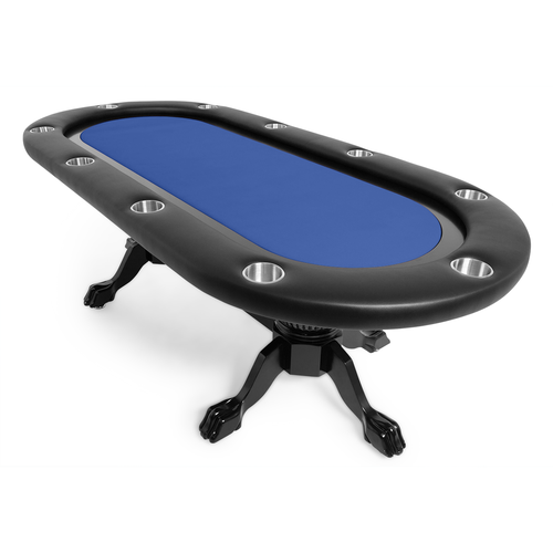 BBO Elite 94" Sunken Playing Surface 10 Person Poker Table Black With Dining Top 2BBO-ELT