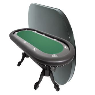 BBO The Rockwell Classic Mahogany 10 Person Poker Table with Armrests & Dining Top  2BBO-RW