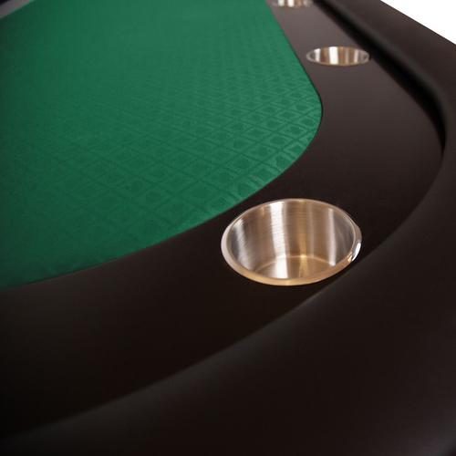 BBO The Rockwell Classic Mahogany 10 Person Poker Table with Armrests & Dining Top  2BBO-RW