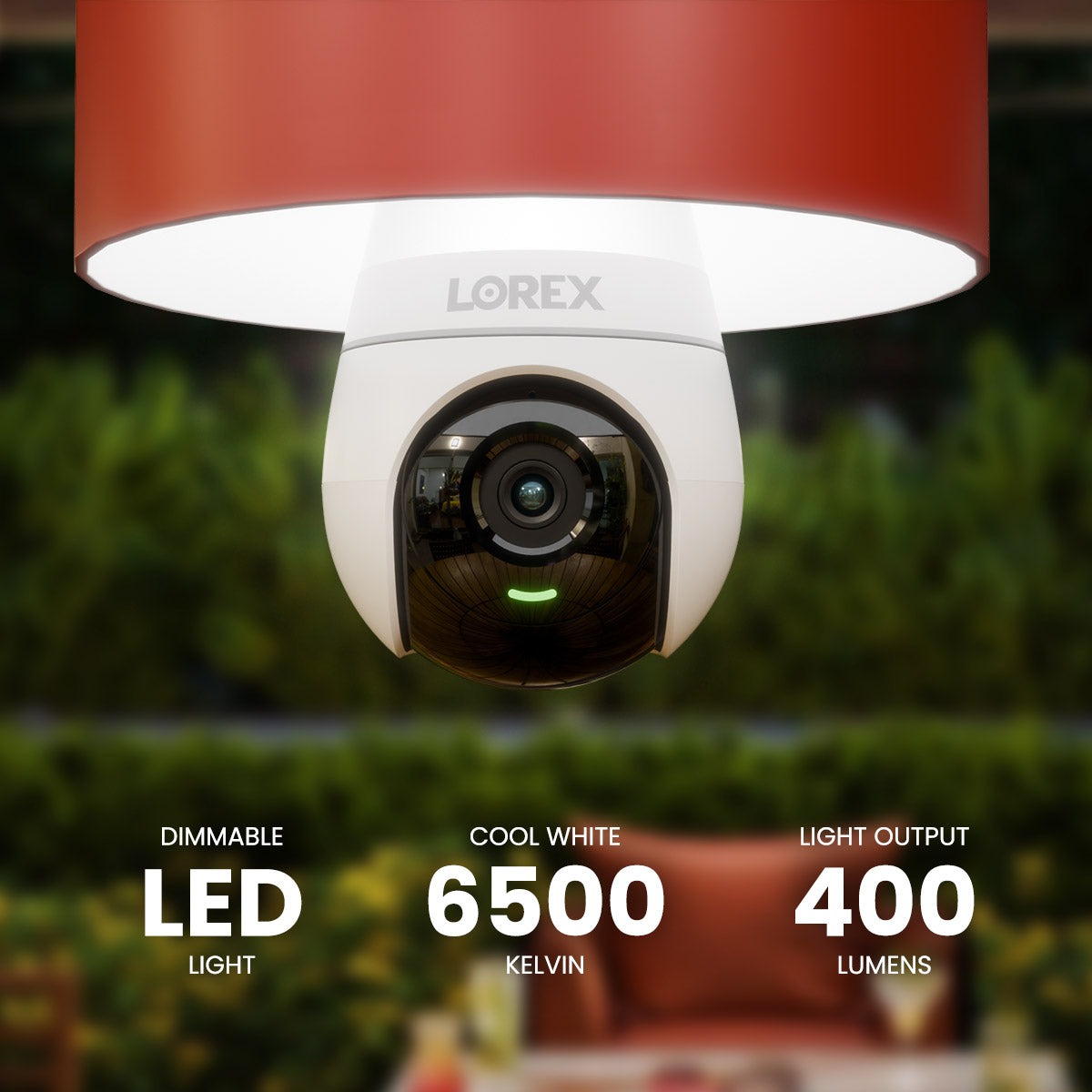 Lorex 2K Wireless Lightbulb Camera – Socket-Powered Wi-Fi (Cloud-Enabled)