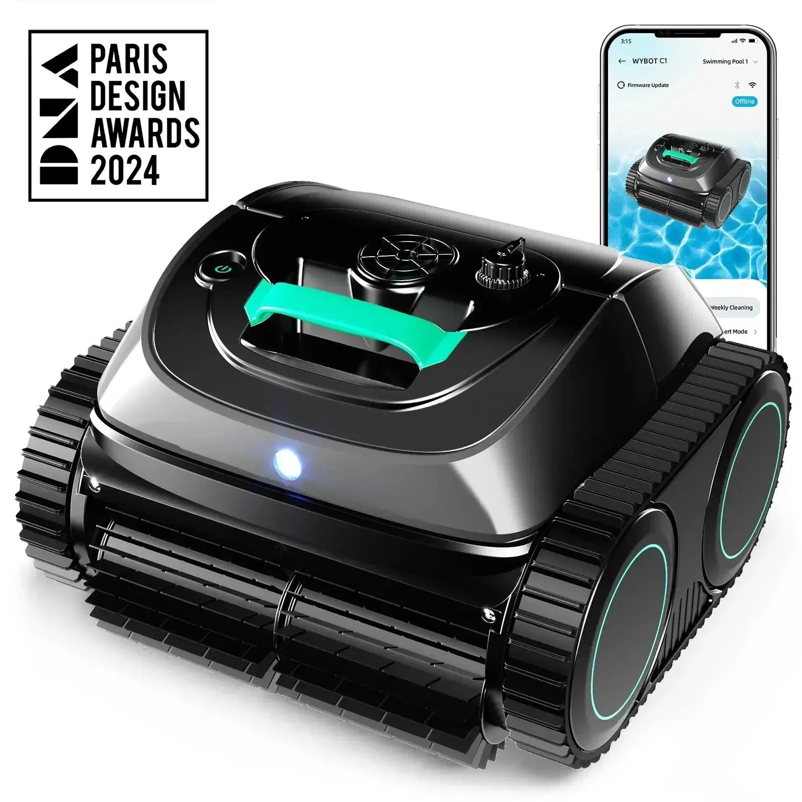 WYBOT C1 Cordless Robotic Pool Cleaner WYBOT