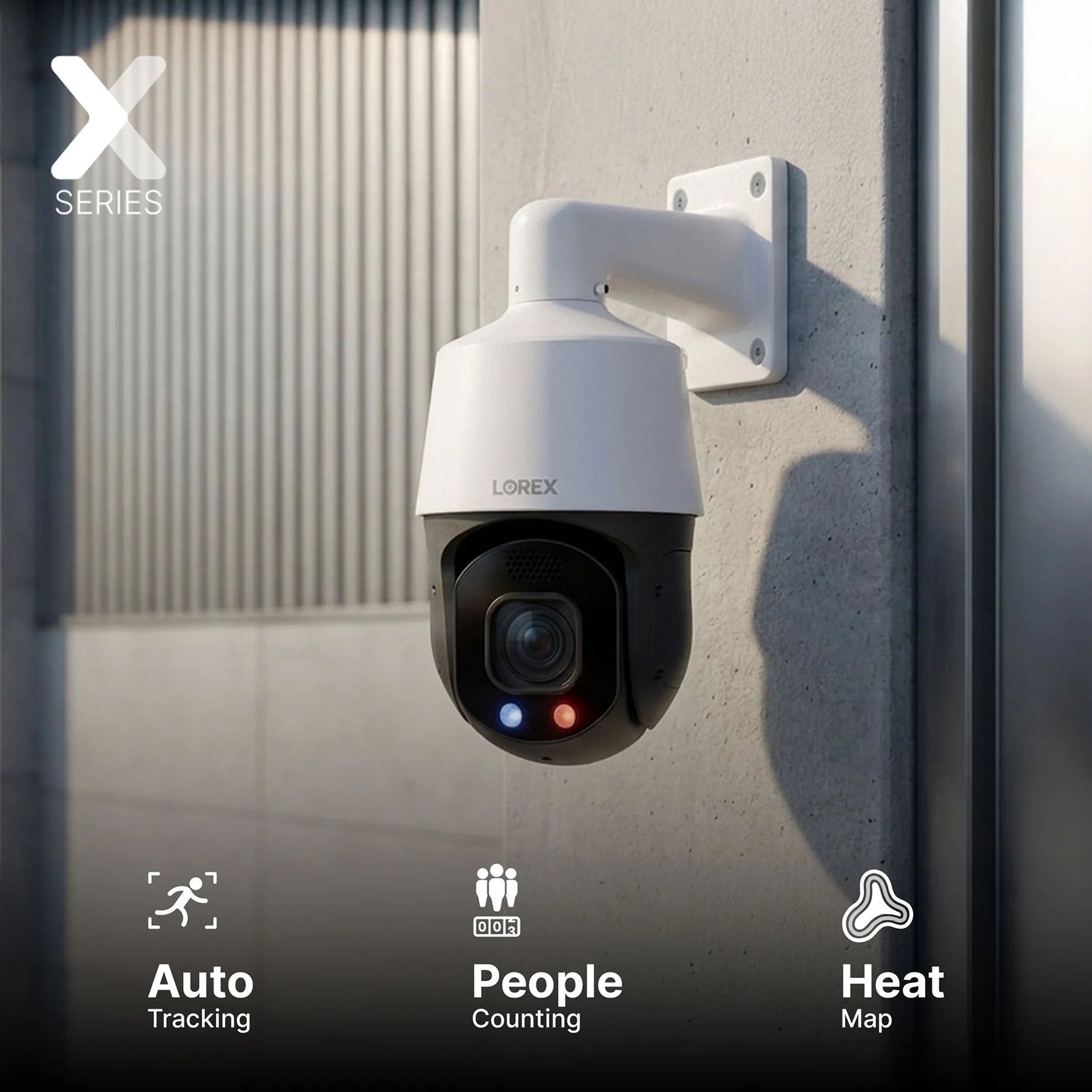 Lorex Connect X Series 4K PTZ PoE Camera, 30× Optical Zoom | CNX01P-DPW-AB1