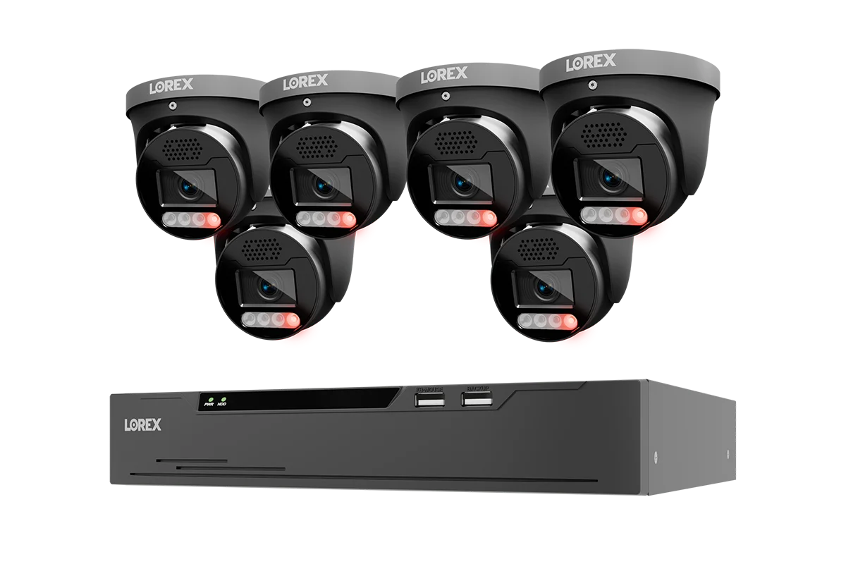 Lorex Connect X Series 4K 8-Channel NVR System with X5 Turret Cameras, 2TB | X Series