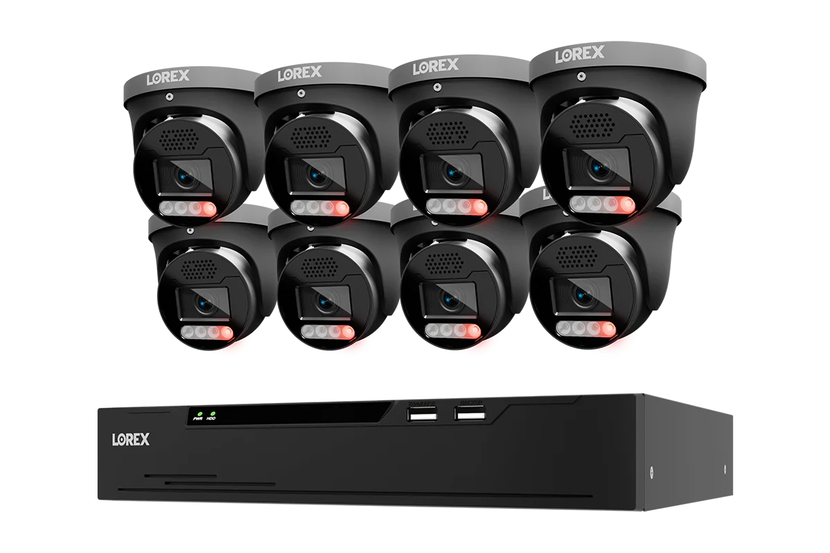Lorex Connect X Series 4K 8-Channel NVR System with X5 Turret Cameras, 2TB | X Series