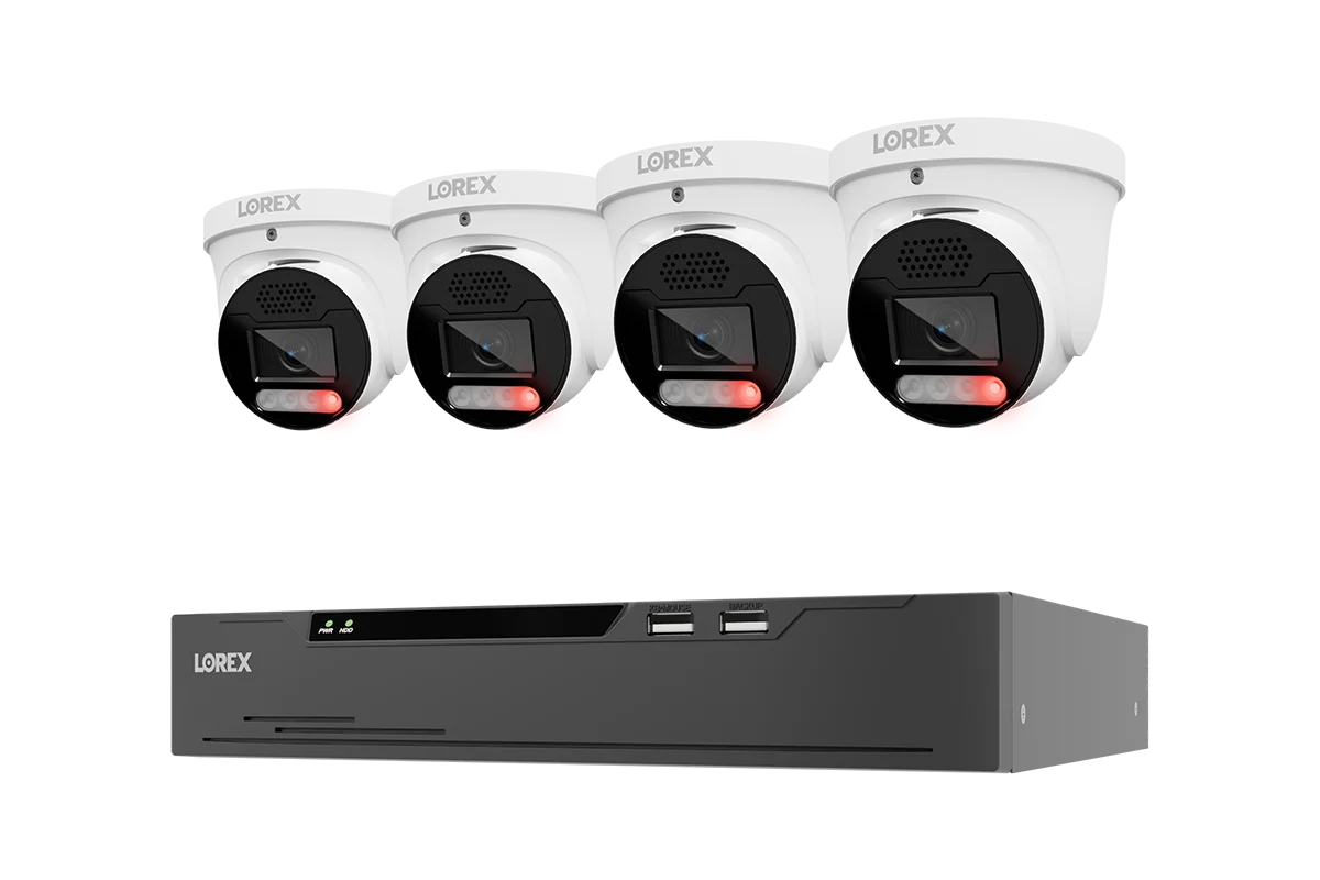 Lorex Connect X Series 4K 8-Channel NVR System with X5 Turret Cameras, 2TB | X Series