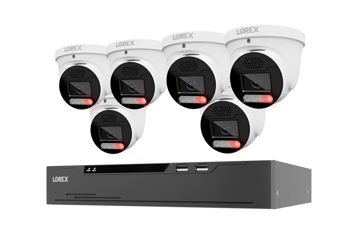 Lorex Connect X Series 4K 8-Channel NVR System with X5 Turret Cameras, 2TB | X Series
