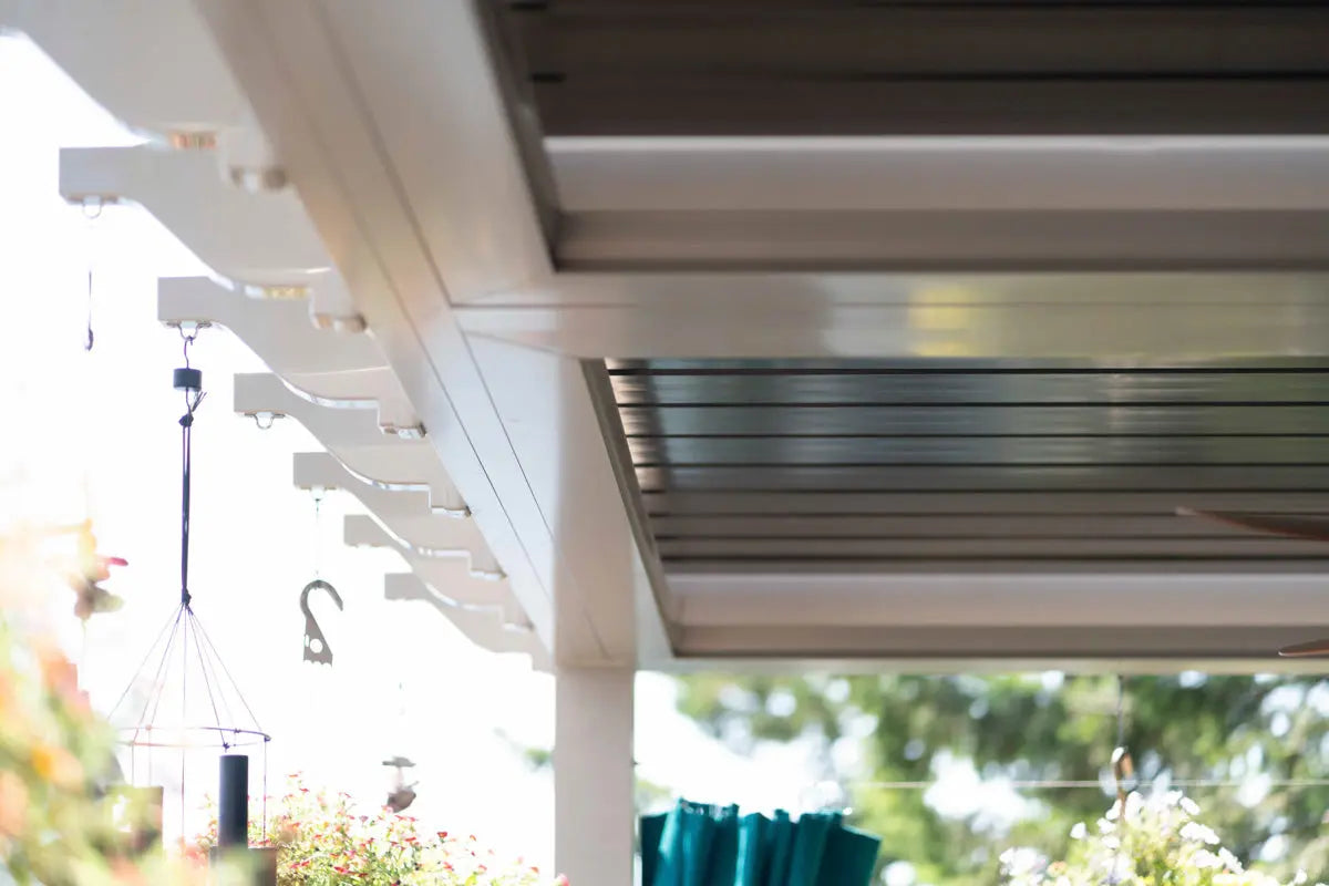 Sundance All Season Pergola – Motorized Louvered Roof System, Aluminum Outdoor Patio Cover Sundance Outdoor Living