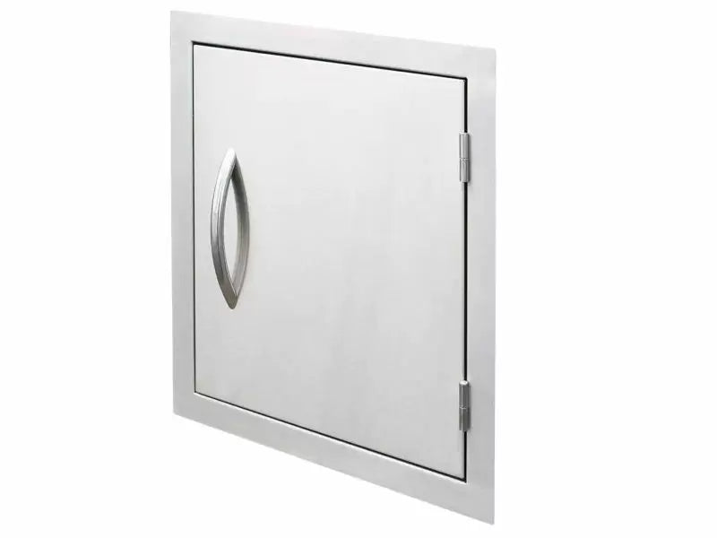 Silver Cal Flame 18 inch vertical door for outdoor kitchen storage