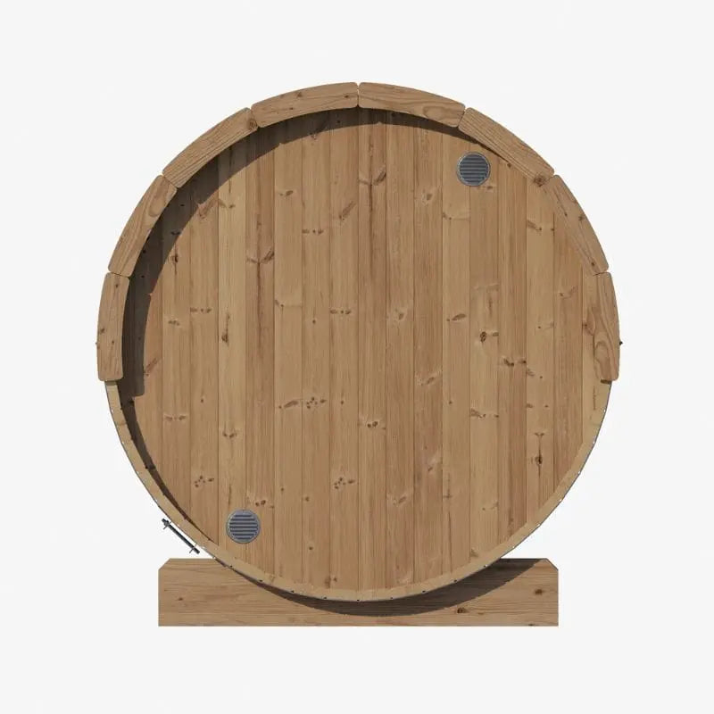 SaunaLife 4-Person Outdoor Barrel Sauna  Model E7  | AQVINA World - Aqvina LLC