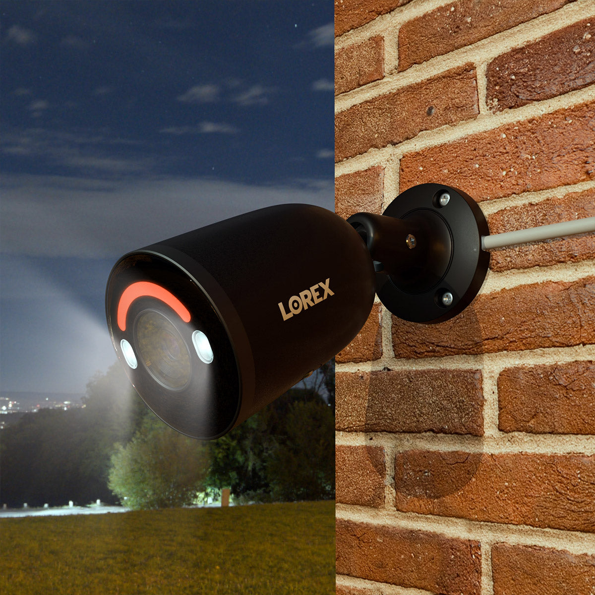 Lorex H12 4K IP Wired Bullet Security Camera with Smart Security Lighting