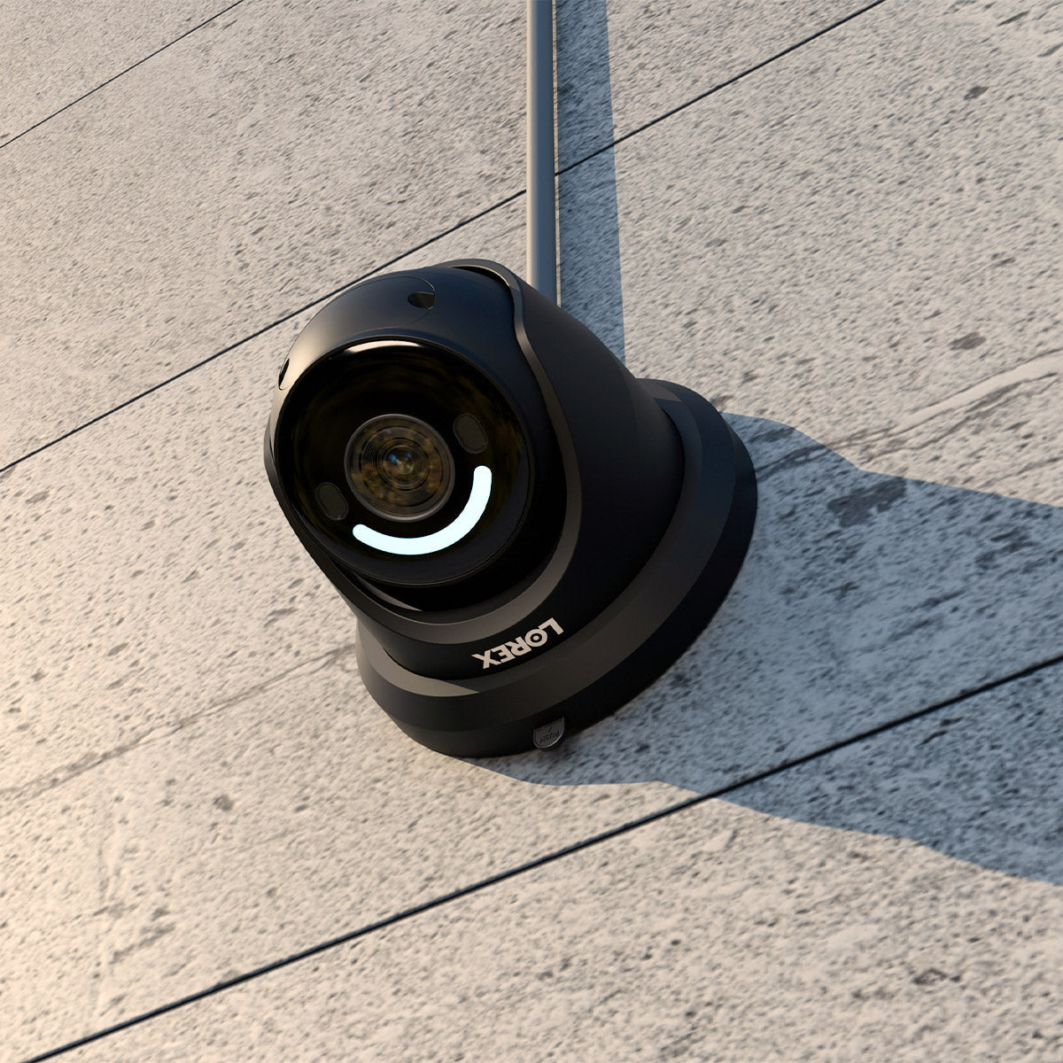 Lorex H12 4K IP Wired Turret Security Camera with Smart Security Lighting