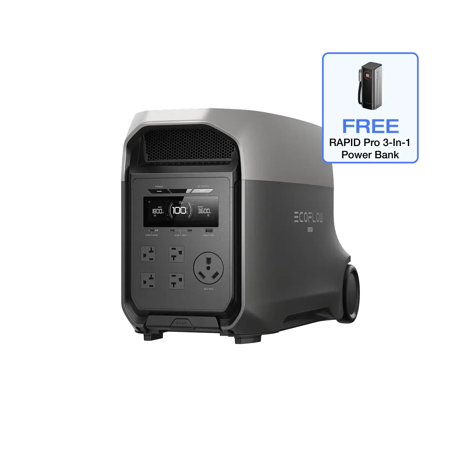 EcoFlow DELTA 3 Ultra (3072Wh) Portable Power Station