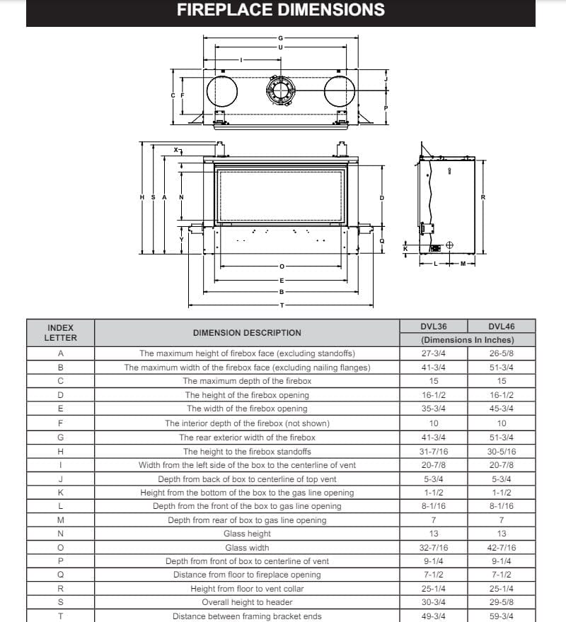 Empire 36" Loft Direct Vent Linear Gas Fireplace with Crushed Glass