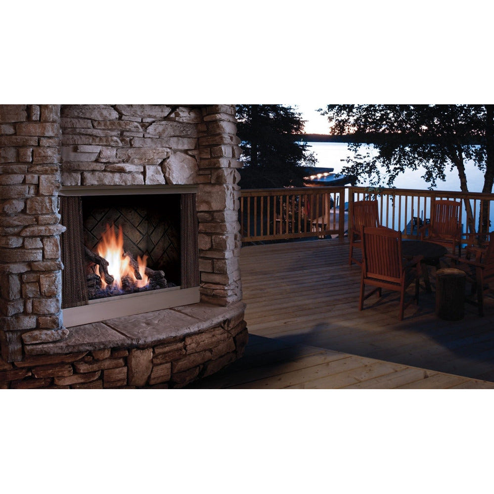 Kingsman Zero Clearance Outdoor Gas Fireplace OFP42