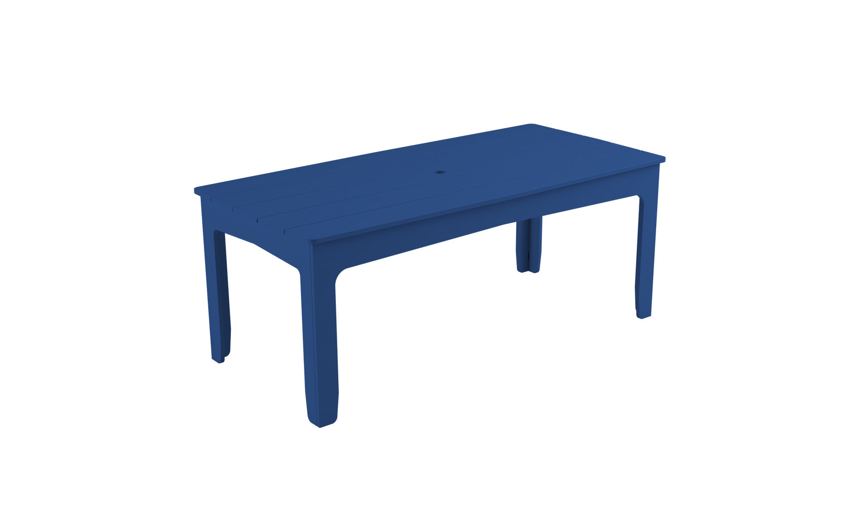 Mainstay rectangular dining table with a smooth surface and four legs.