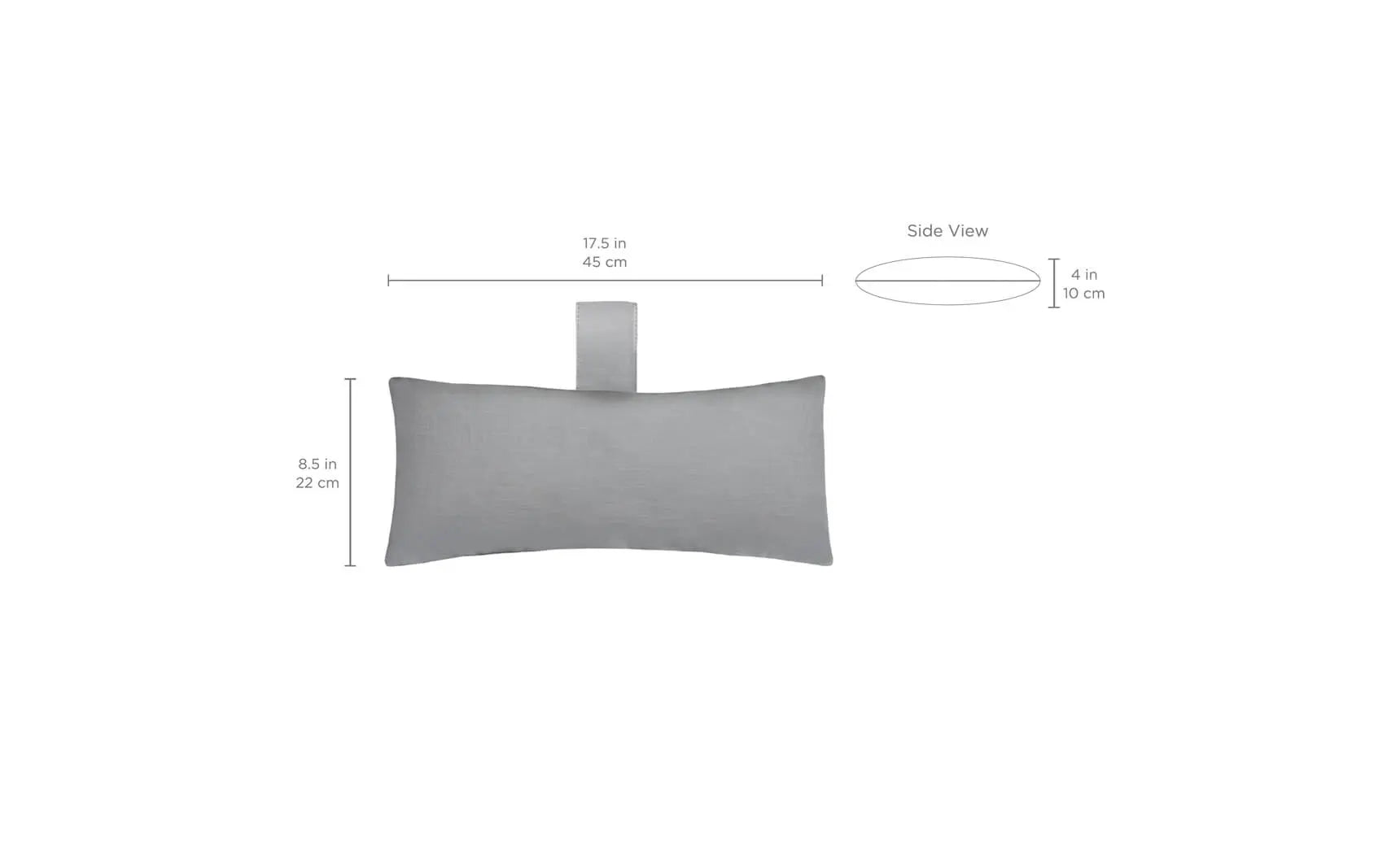 Autograph headrest pillow with soft fabric cover and adjustable design for comfortable neck support during travel.