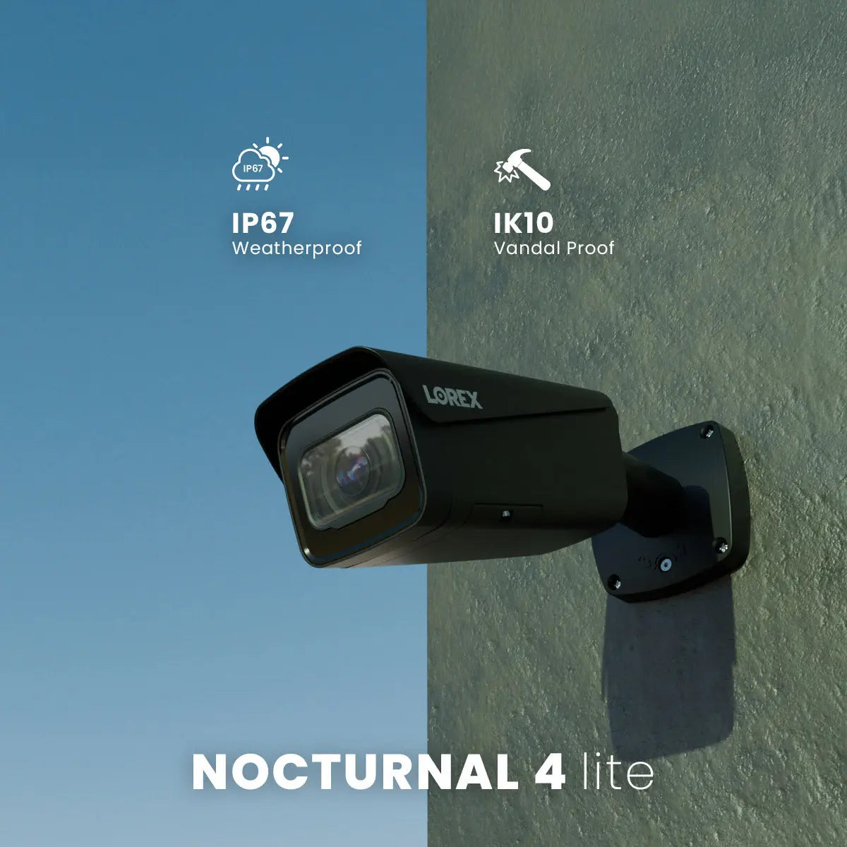 Lorex Nocturnal N4 Lite 4K PoE Wired Bullet IP Security Camera - Aqvina LLC