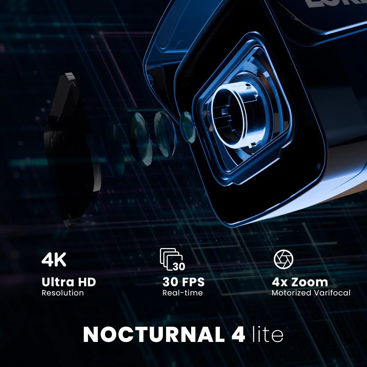 Lorex Nocturnal N4 Lite 4K PoE Wired Bullet IP Security Camera - Aqvina LLC