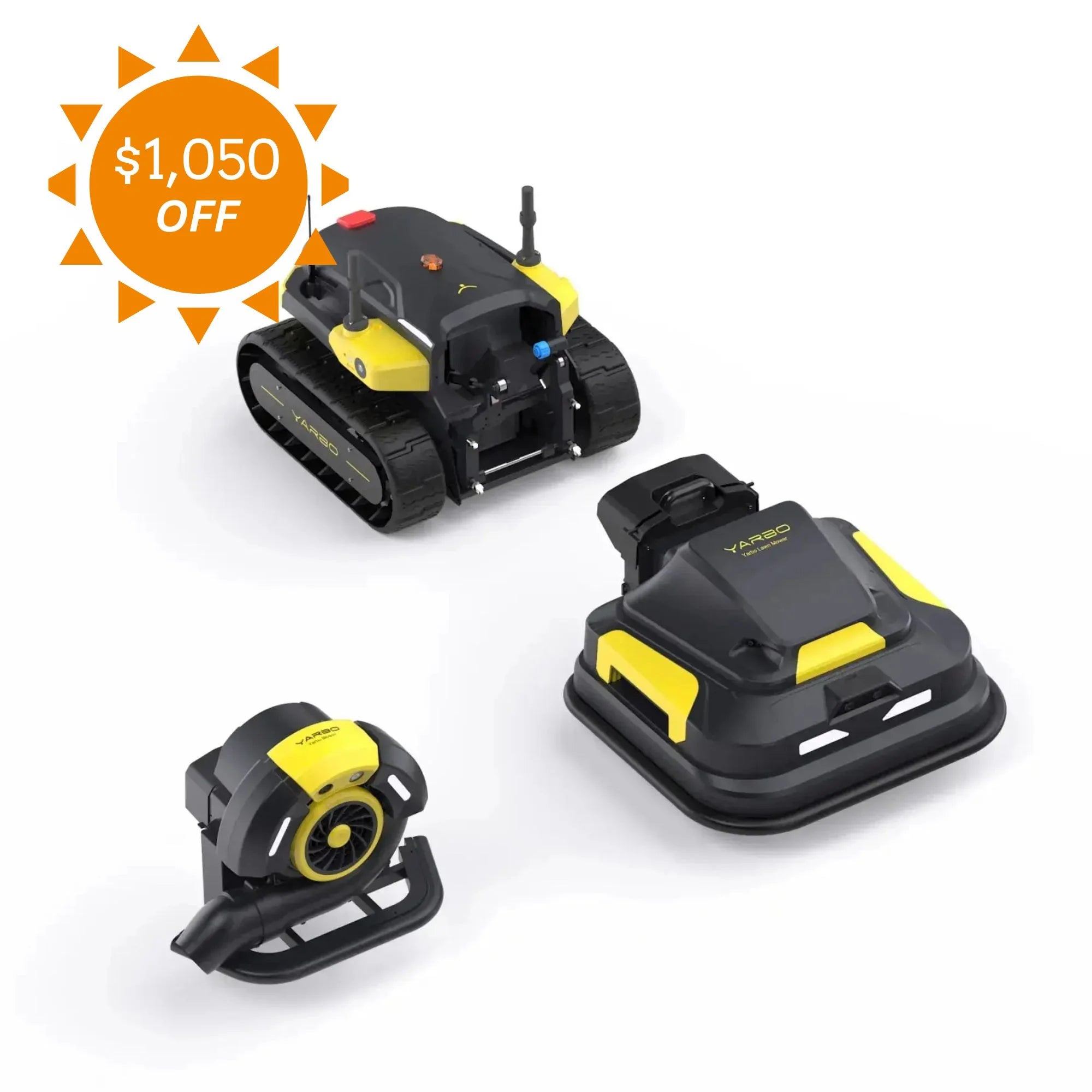 Yarbo Robotic Lawn Mower + Leaf Blower | 2-Module Yard Robot