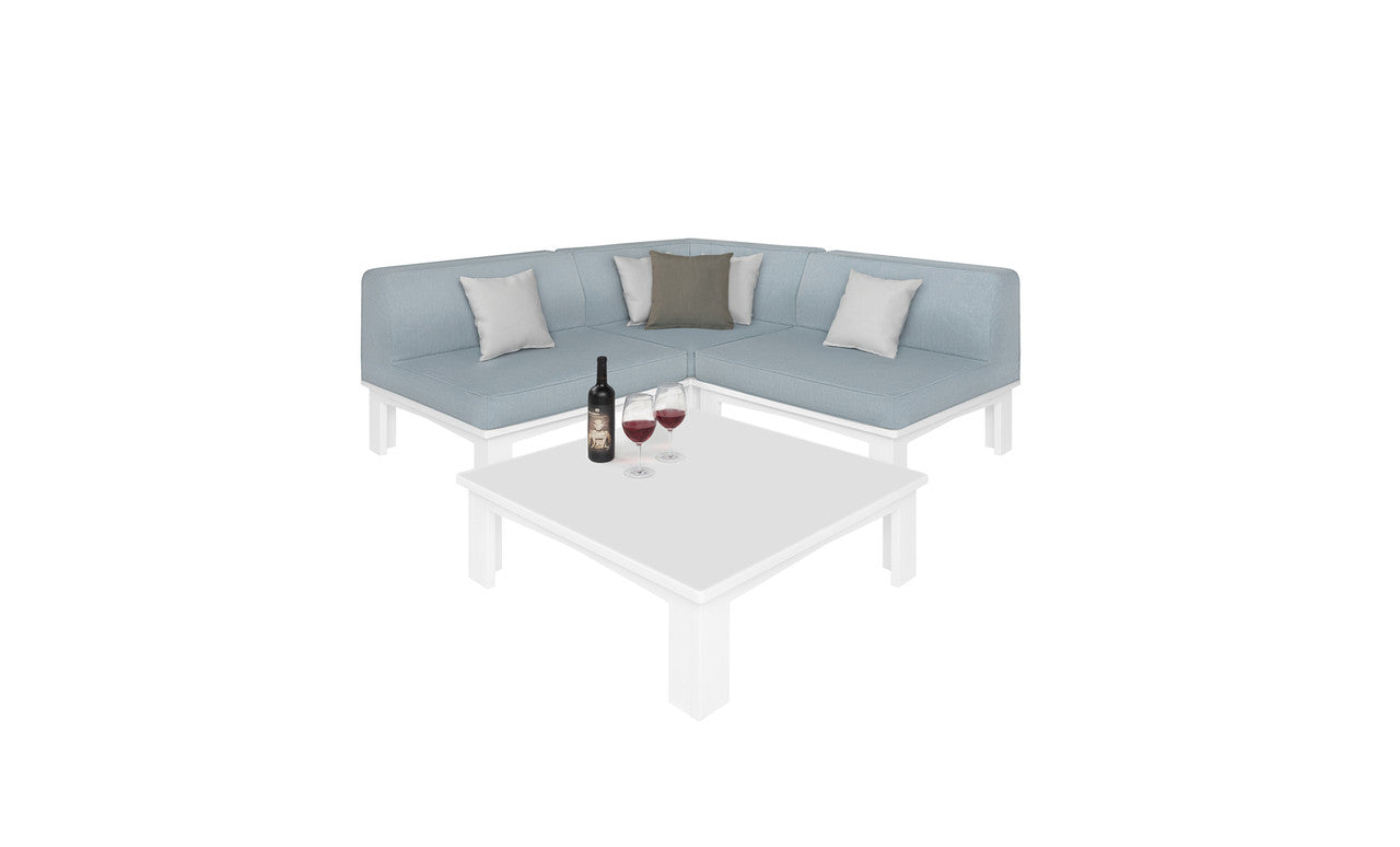 Mainstay Sectional 4 Piece Diamond Pattern Sofa and Matching Armchair Set