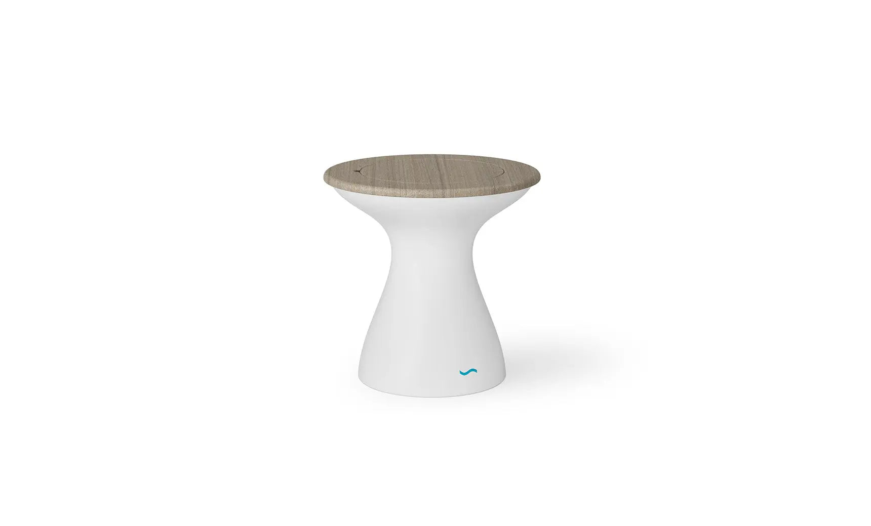 Autograph tall ice bin side table with insulated container and folding tray