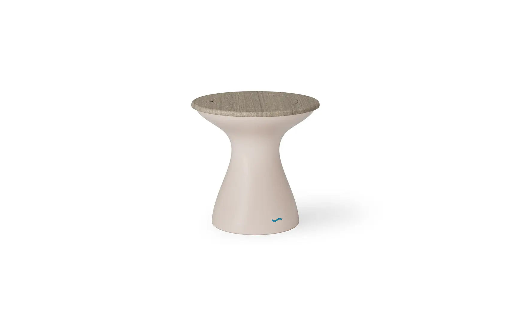 Autograph tall ice bin side table with insulated container and folding tray