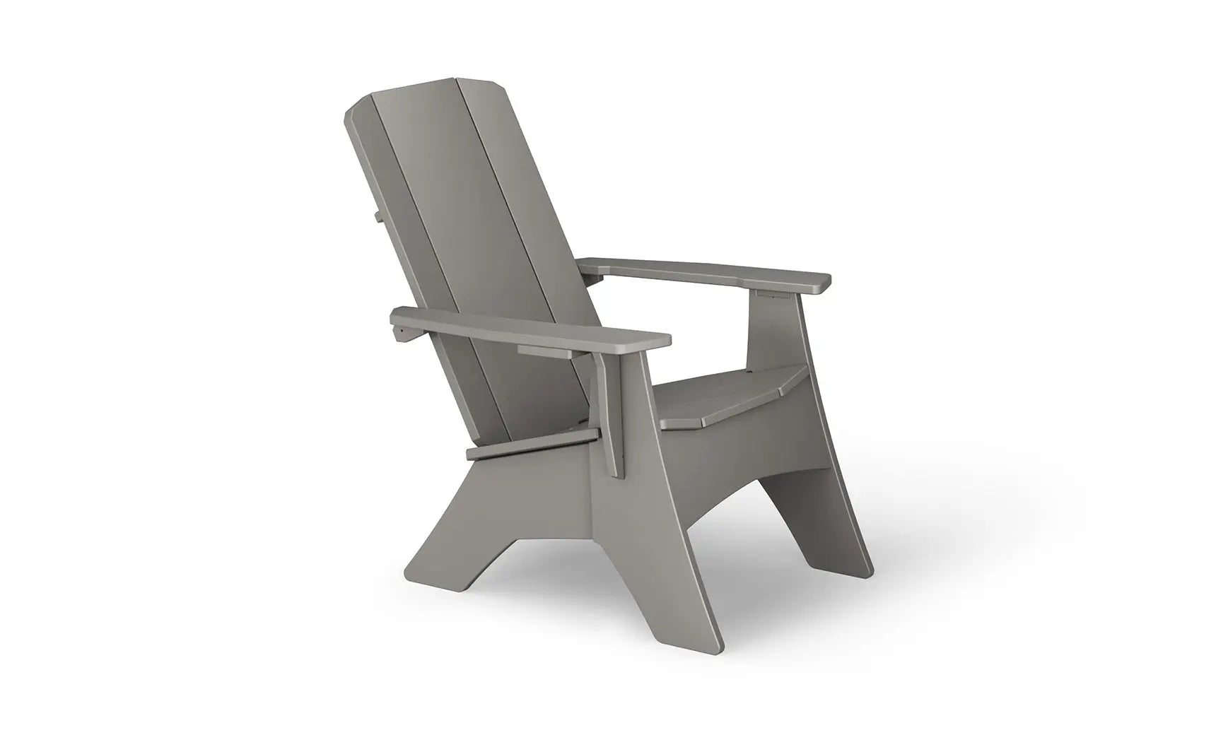 Mainstay Ultimate Adirondack wooden lounge chair with armrests and footrest in weather-resistant material