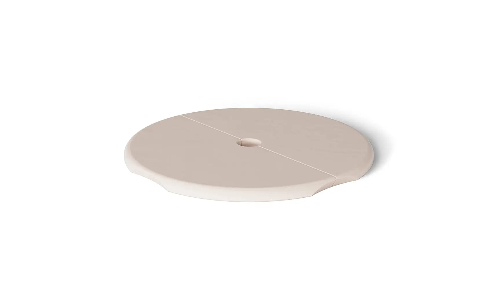 Signature Side Table with a lid featuring an umbrella hole and sleek design.