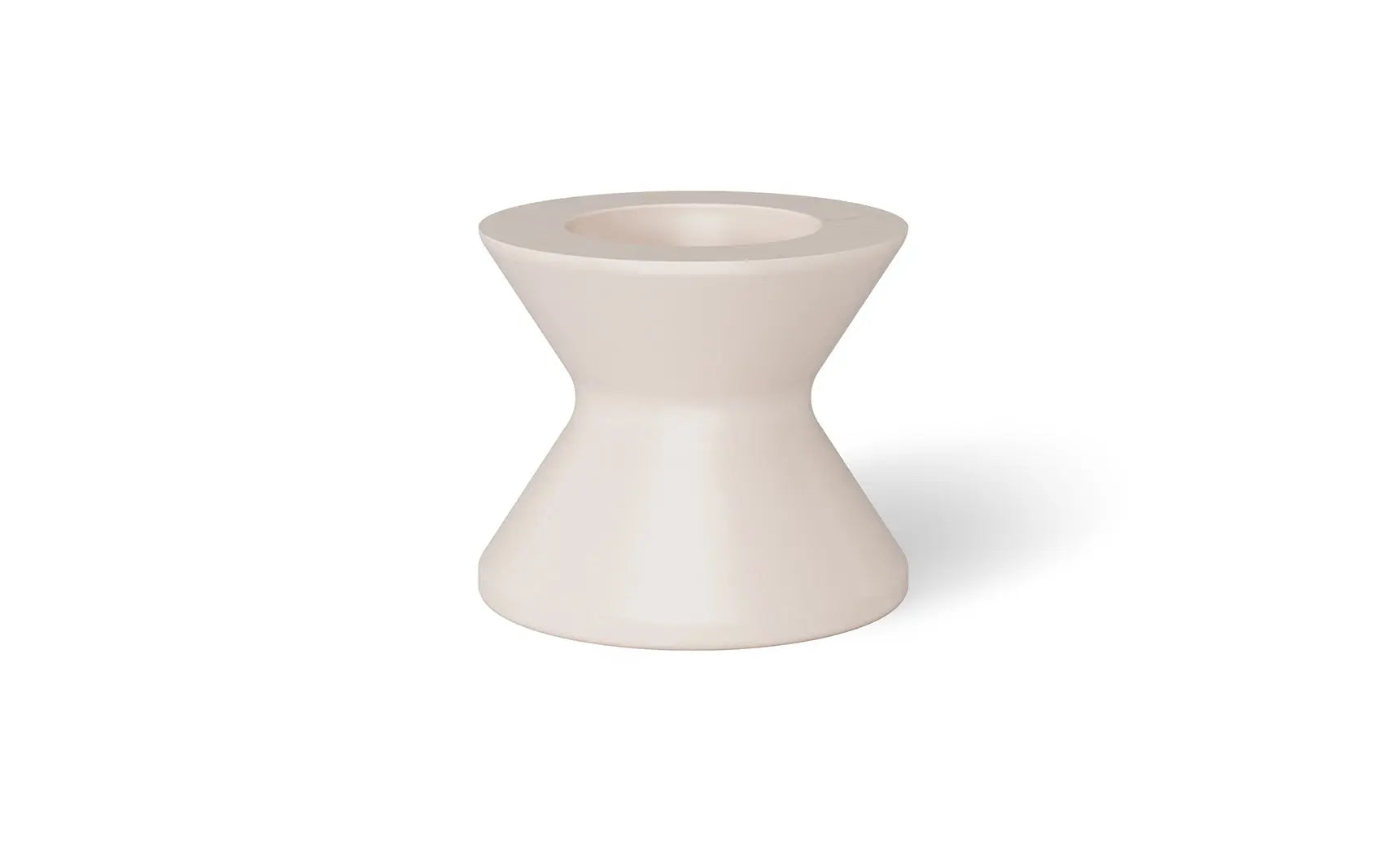 Signature Tall Ice Bin Side Table with a sleek ice storage bin on one side and a smooth surface on the other.