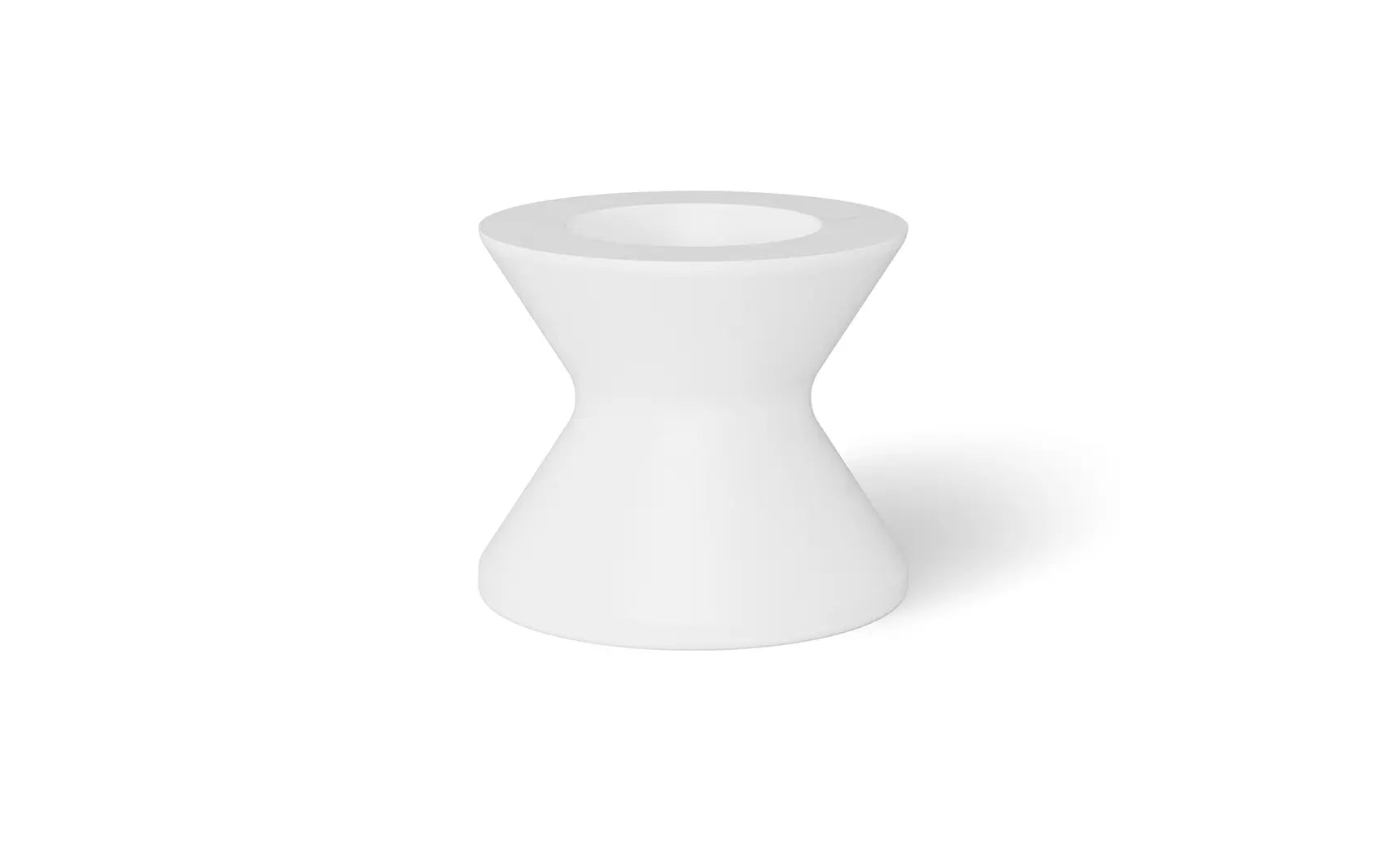 Signature Tall Ice Bin Side Table with a sleek ice storage compartment and modern legs.