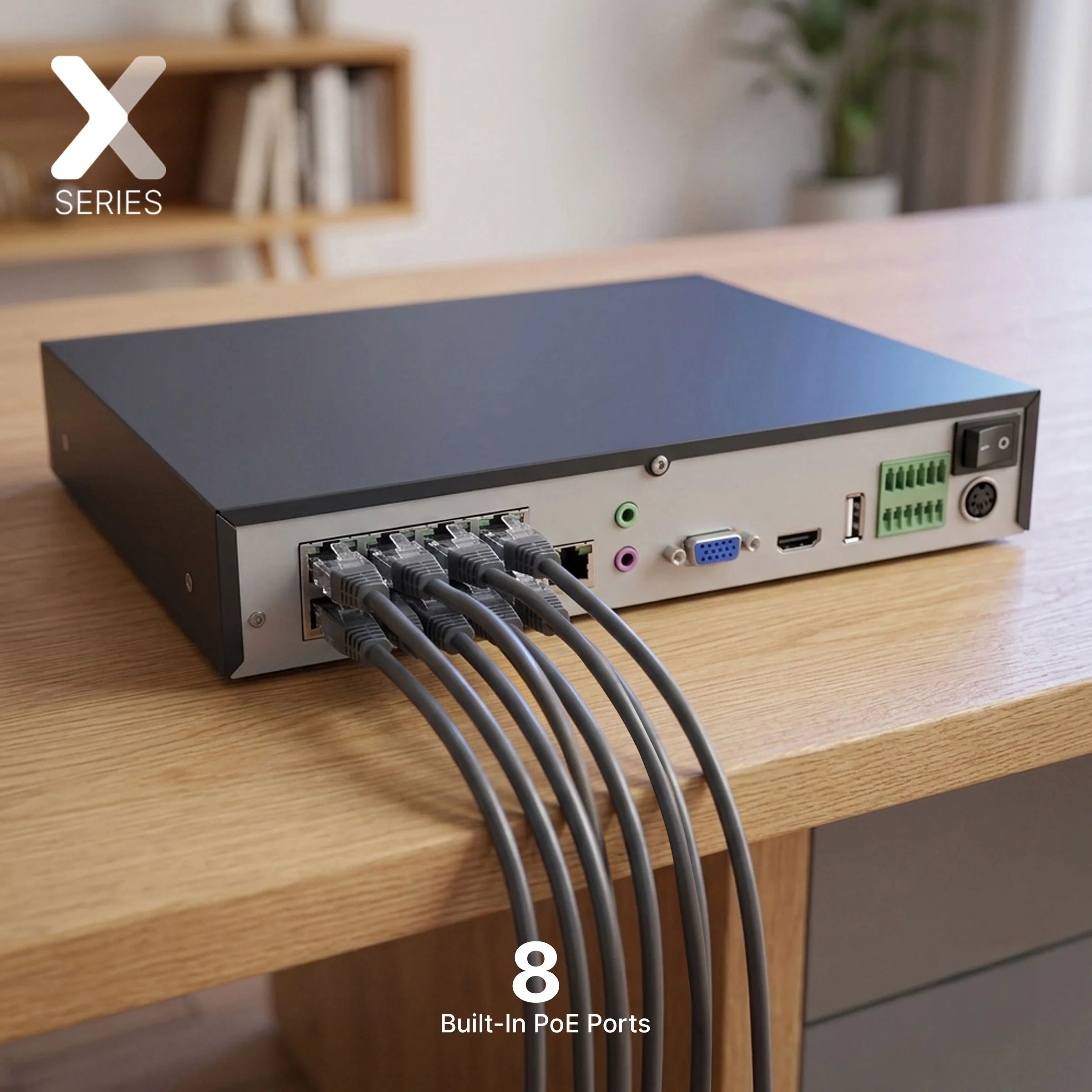 Lorex Connect X Series 4K 8-Channel NVR System with X5 Turret Cameras, 2TB | X Series