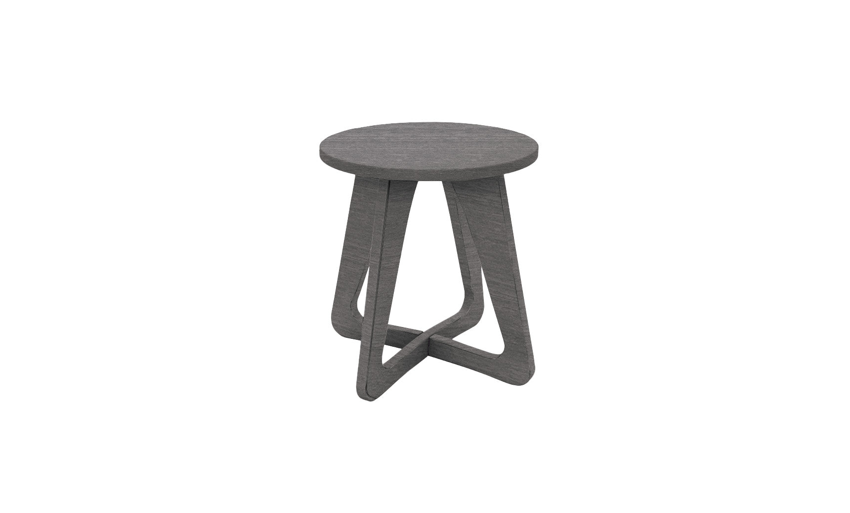Mainstay camping stool with four legs, padded seat, and carrying handle.