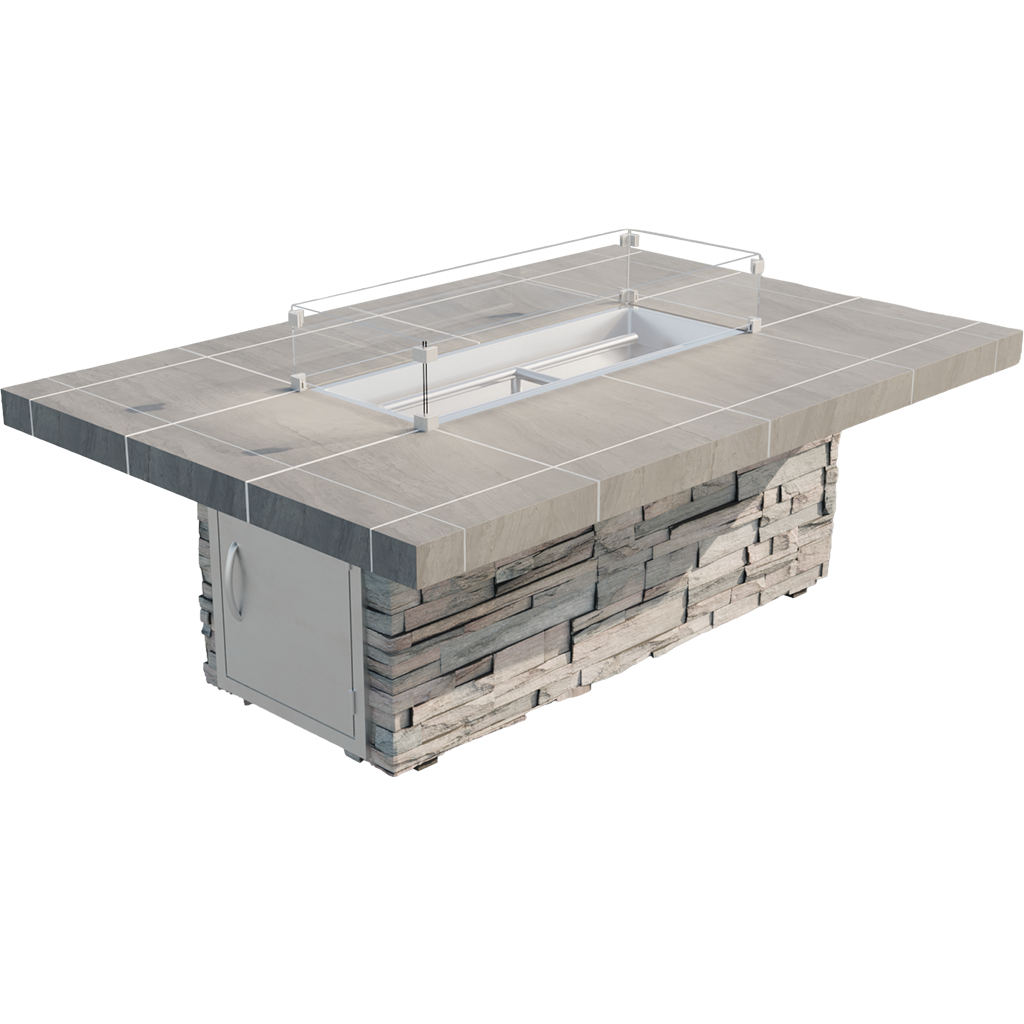 Cal Flame - Mojave Modern Outdoor Gas Fire Pit - FPT-RT601M | AQVINA World - Aqvina LLC