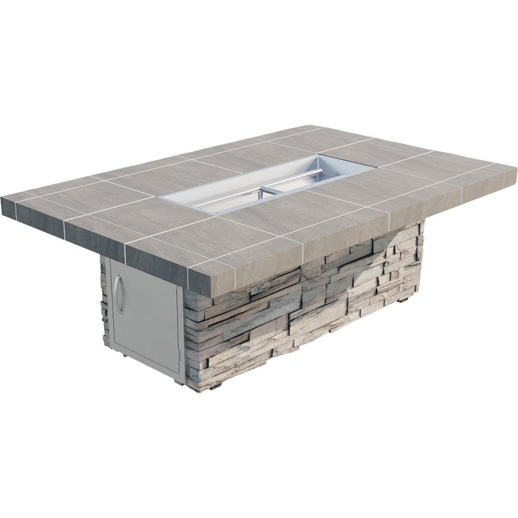 Cal Flame - Mojave Modern Outdoor Gas Fire Pit - FPT-RT601M | AQVINA World - Aqvina LLC