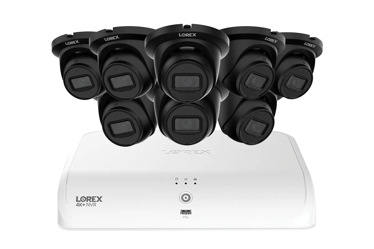 Lorex - Fusion NVR with A4 4MP (2K) IP Turret Cameras - 4K 16-Channel (8 Wired + 8 Wi-Fi Fusion) 2TB Wired System - N2K2-88BT-A4-2 | AQVINA World - Aqvina LLC