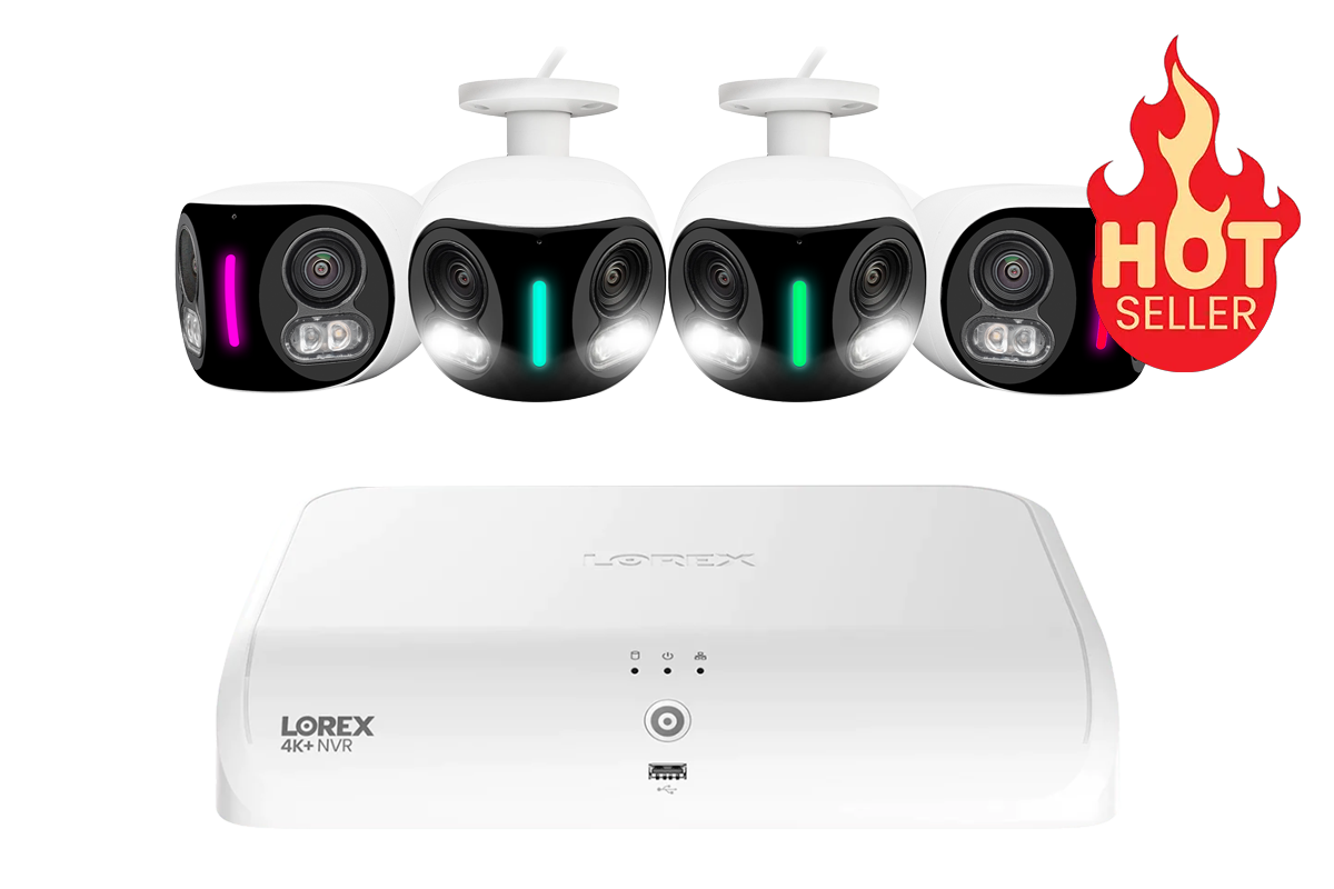 Lorex Fusion Series 4K+ 16-Channel Security System – 8 Wired + 8 Fusion Wi-Fi with Dual-Lens Smart Security Lighting Cameras & 2TB NVR