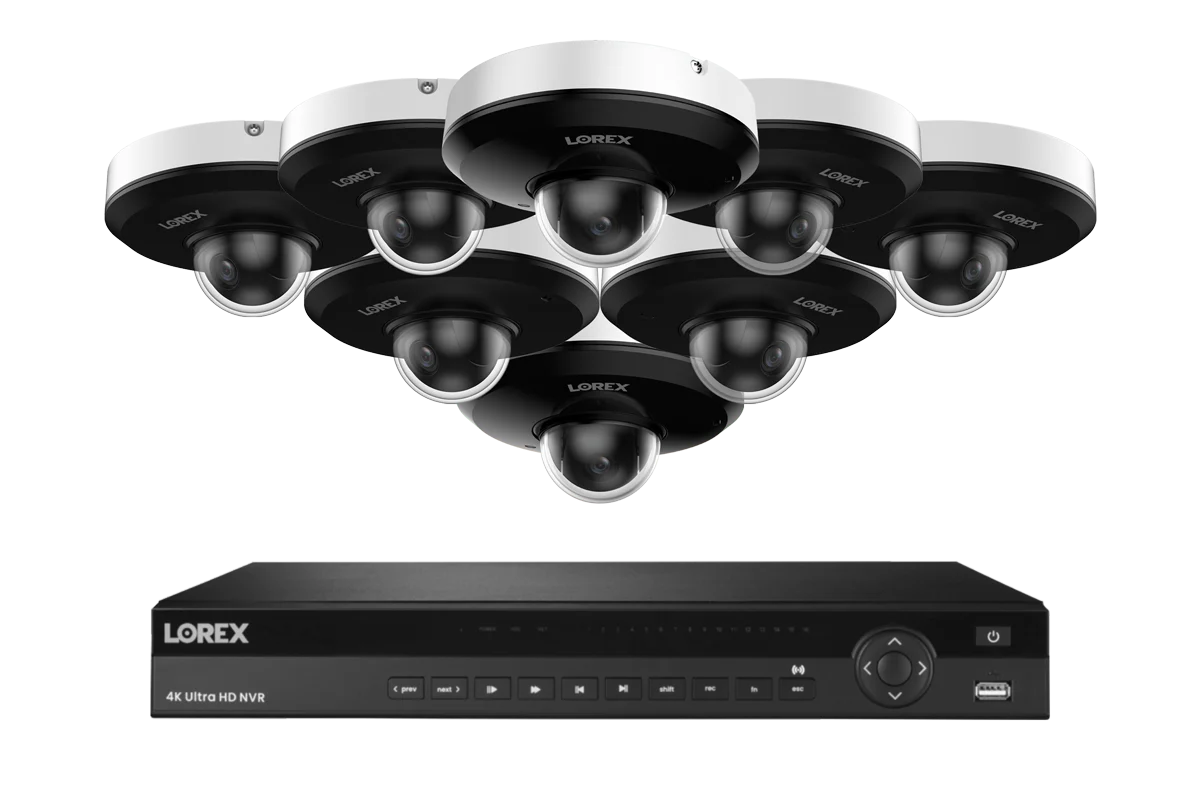 Lorex Elite Series 4K 16-Channel Wired NVR System with P2 2K Mini PTZ Cameras (6TB)
