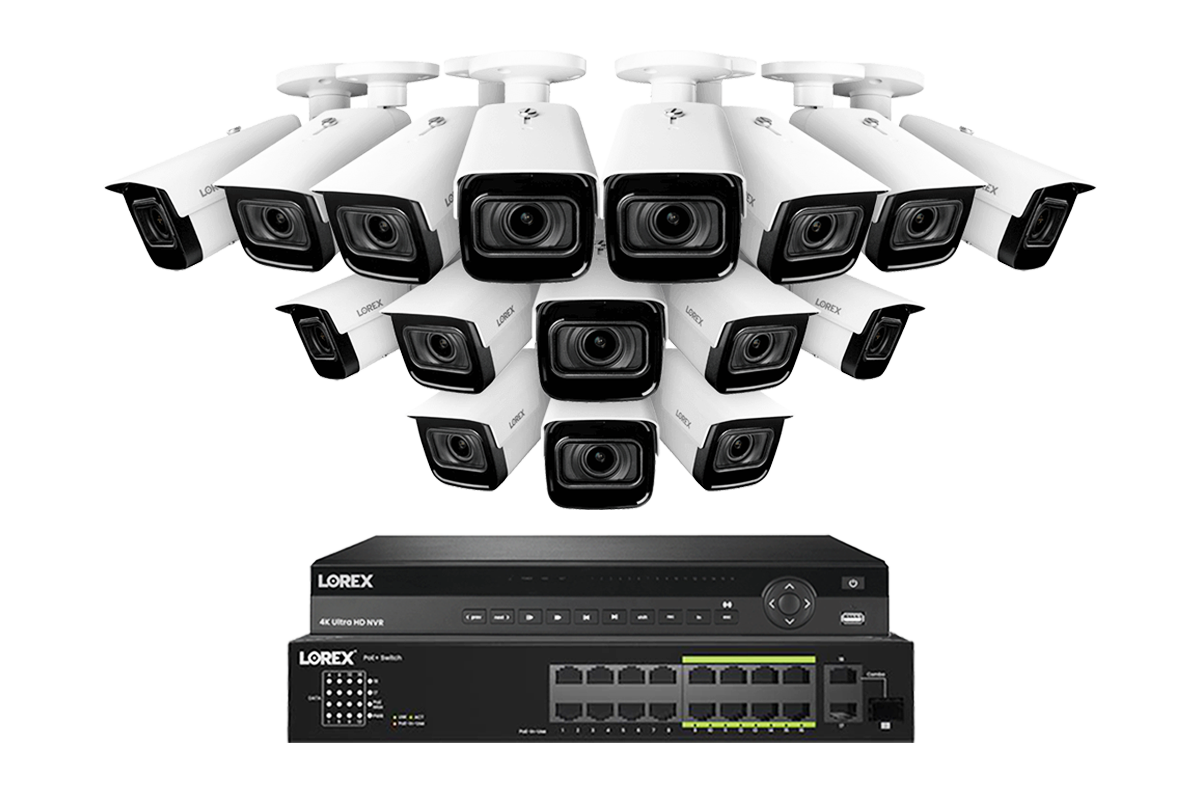 Lorex Elite Series 32-Channel 4K IP Security System with Nocturnal N4 Lite Bullet Cameras & 8TB NVR