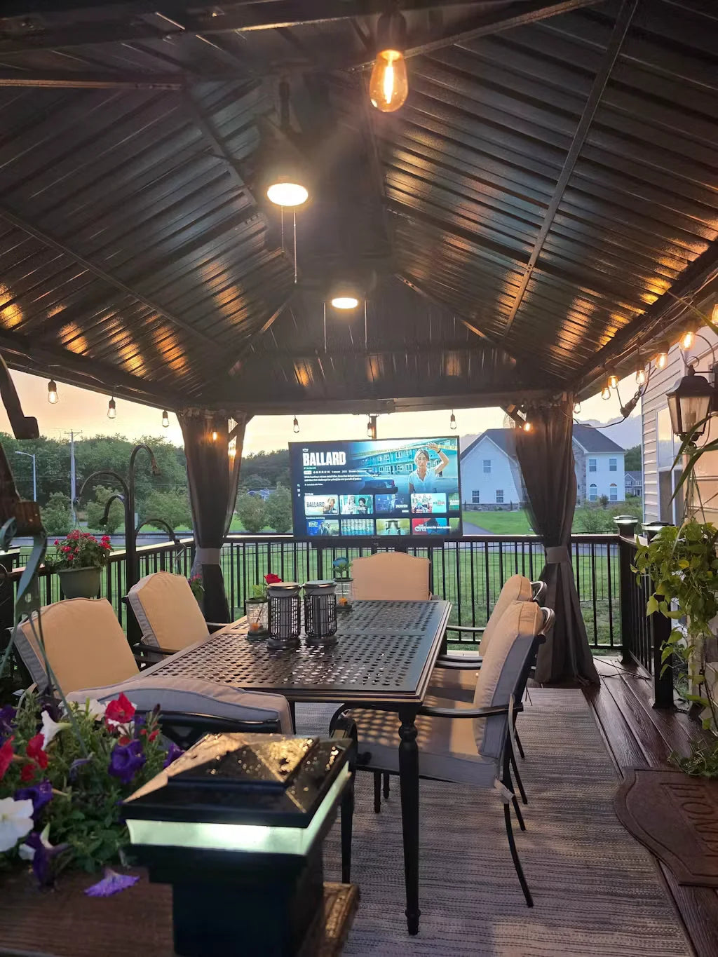 SYLVOX Deck Pro 3.0 Outdoor TV (Google TV) — 4K, 1000 Nits, Partial Sun